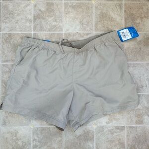 Columbia Beige Elastic Waist Shorts